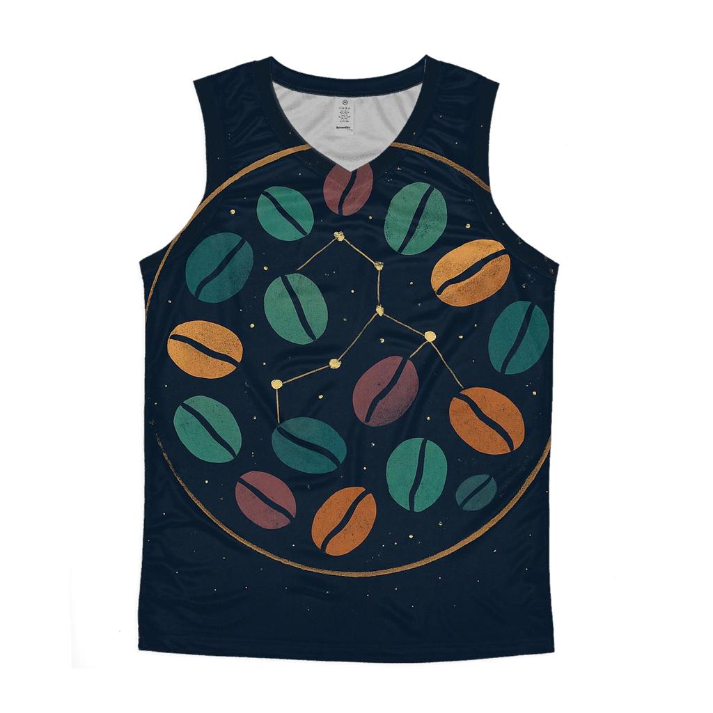Midnight Bean Constellation sports performance tank tops