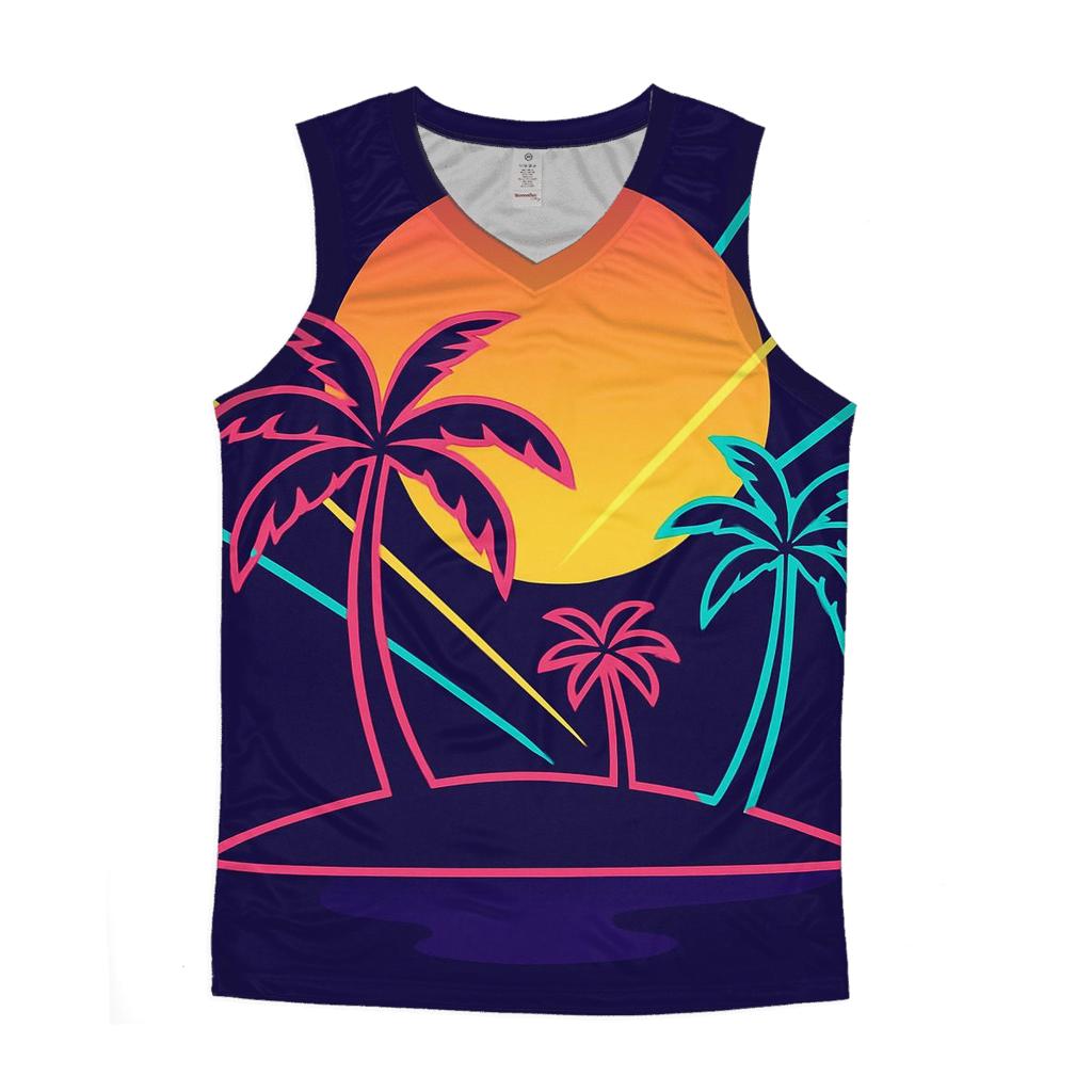 Laser Palm Mirage personalized athletic tanks