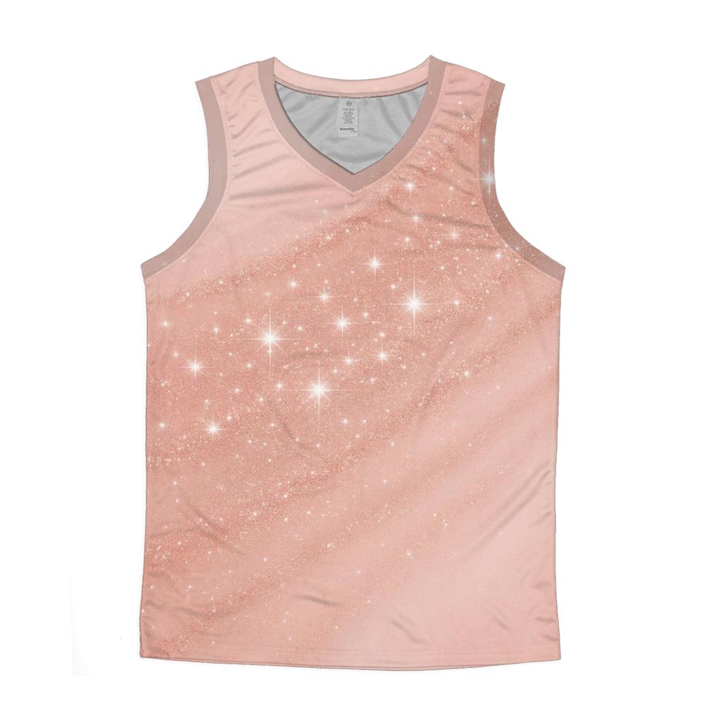 Rose Quartz Glitter Veil stylish racerback tanks