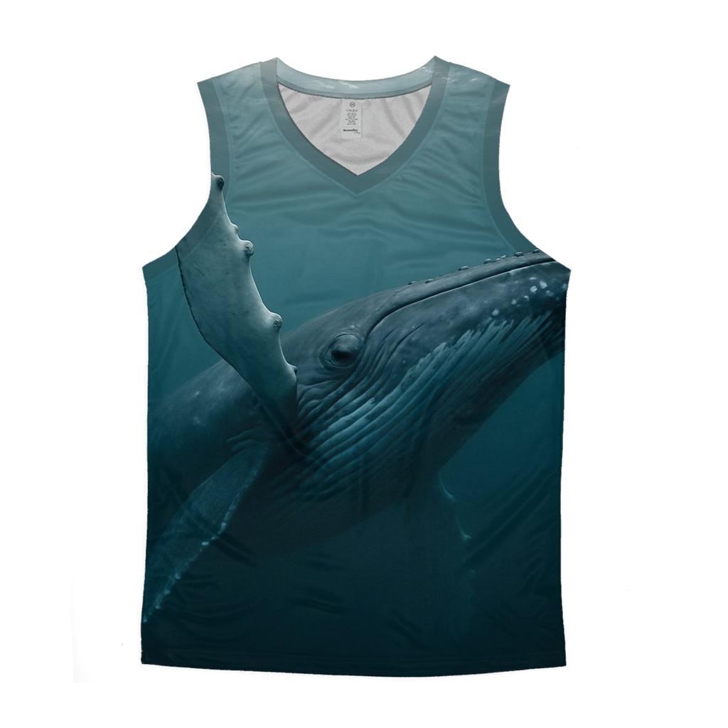 Humpback Whale Under The Swell casual summer tank tops