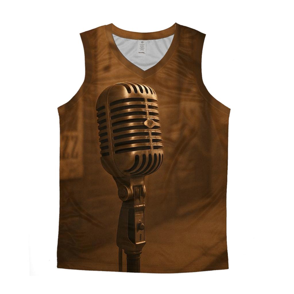 Sepia Street Microphone Session sports performance tank tops