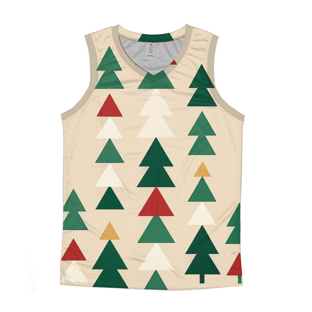 Geometric Christmas Tree Cascade casual summer tank tops
