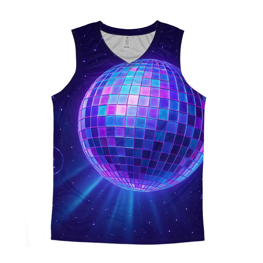 Holographic Disco Constellation personalized athletic tanks