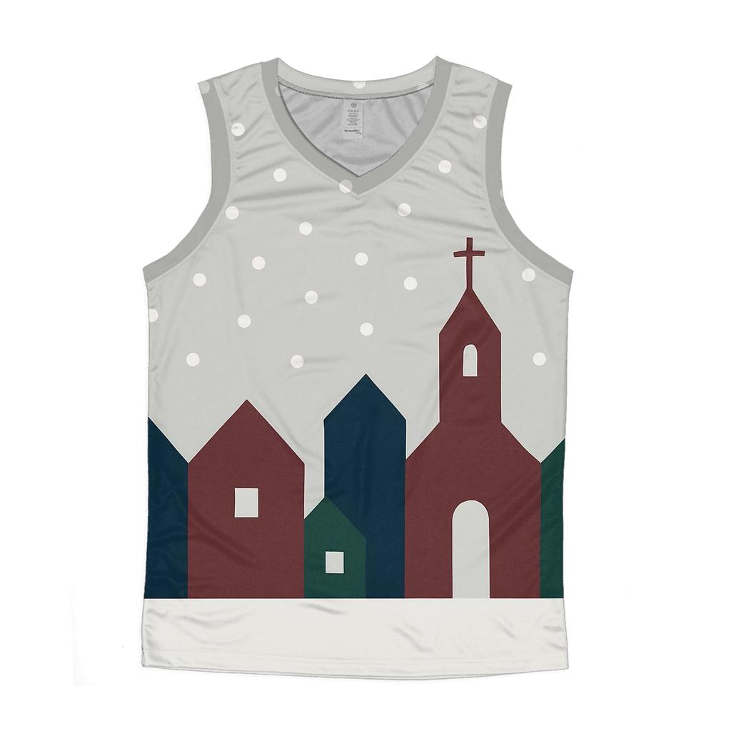Silent Night Village Silhouettes stylish racerback tanks