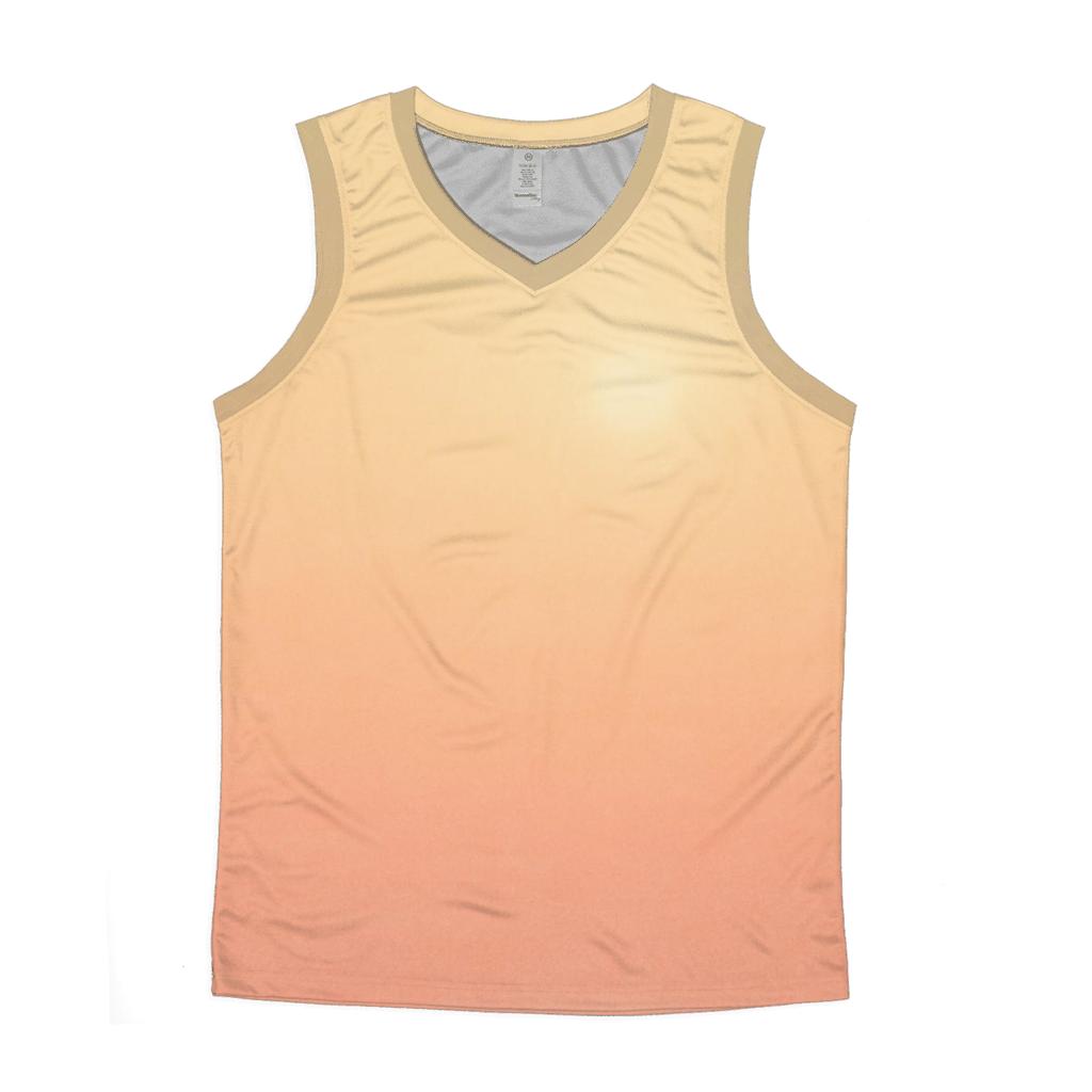 Solar Peach Mirage cotton sleeveless tops