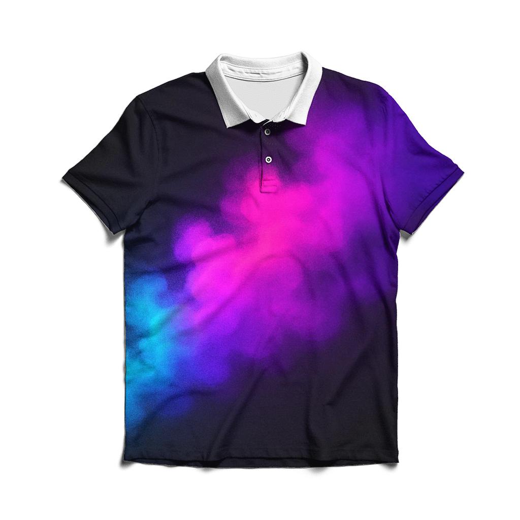 Neon Mist Overdrive casual sports polo shirts