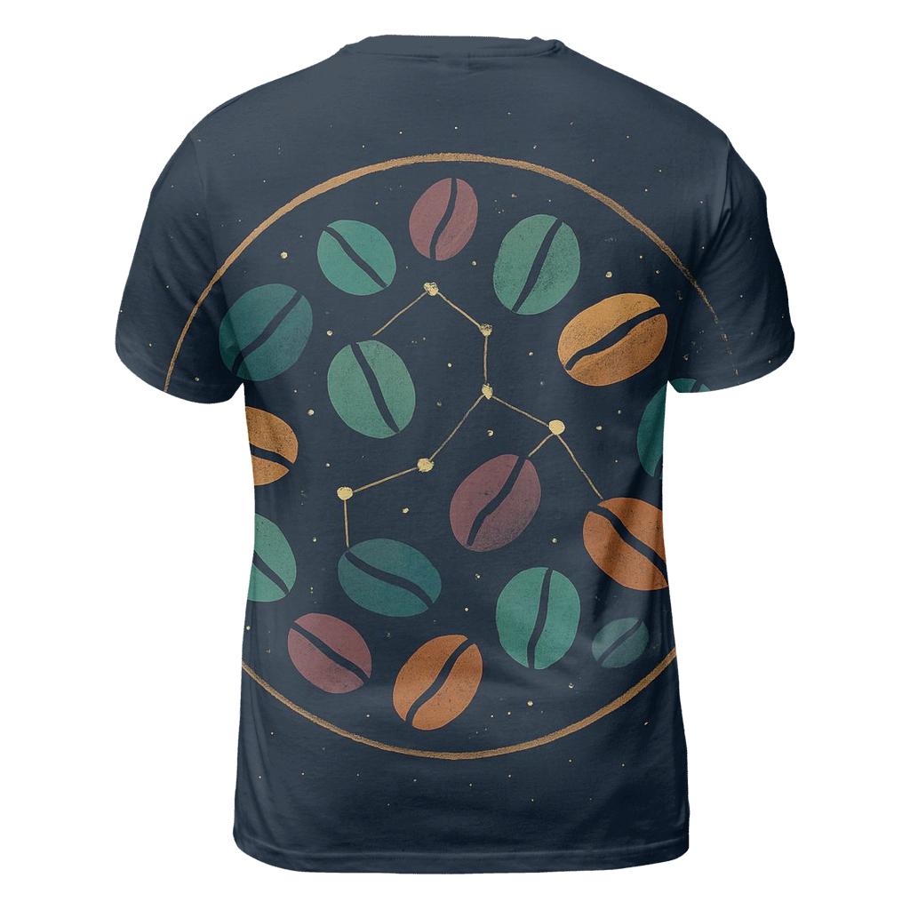 Midnight Bean Constellation statement graphic shirts