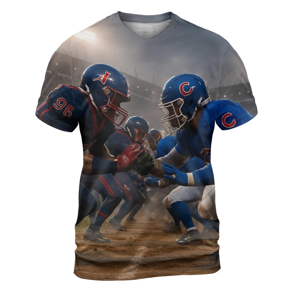 Gridiron Clash At Wrigley Twilight unique graphic print tees