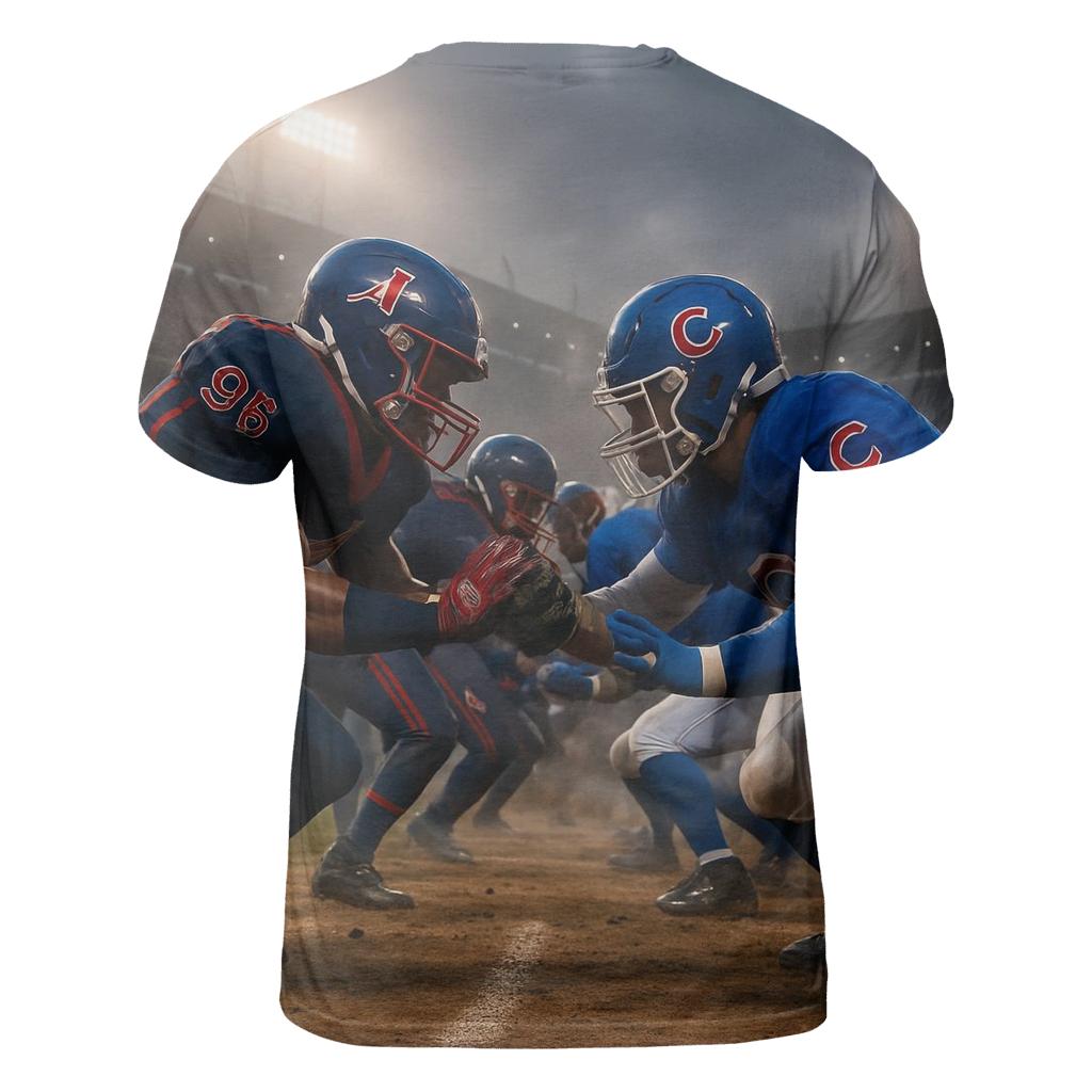 Gridiron Clash At Wrigley Twilight unique graphic print tees