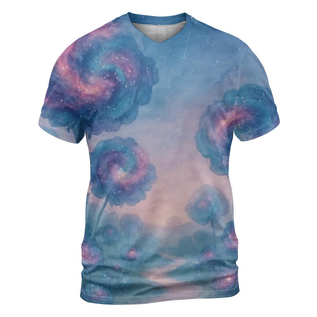 Nebula Bloom Garden custom all-over print shirts
