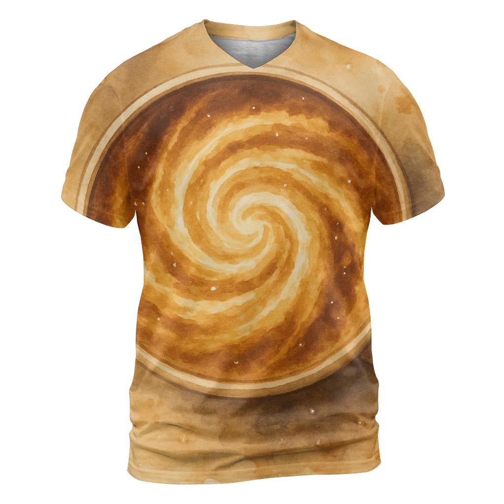 Golden Latte Galaxy personalized full print shirts