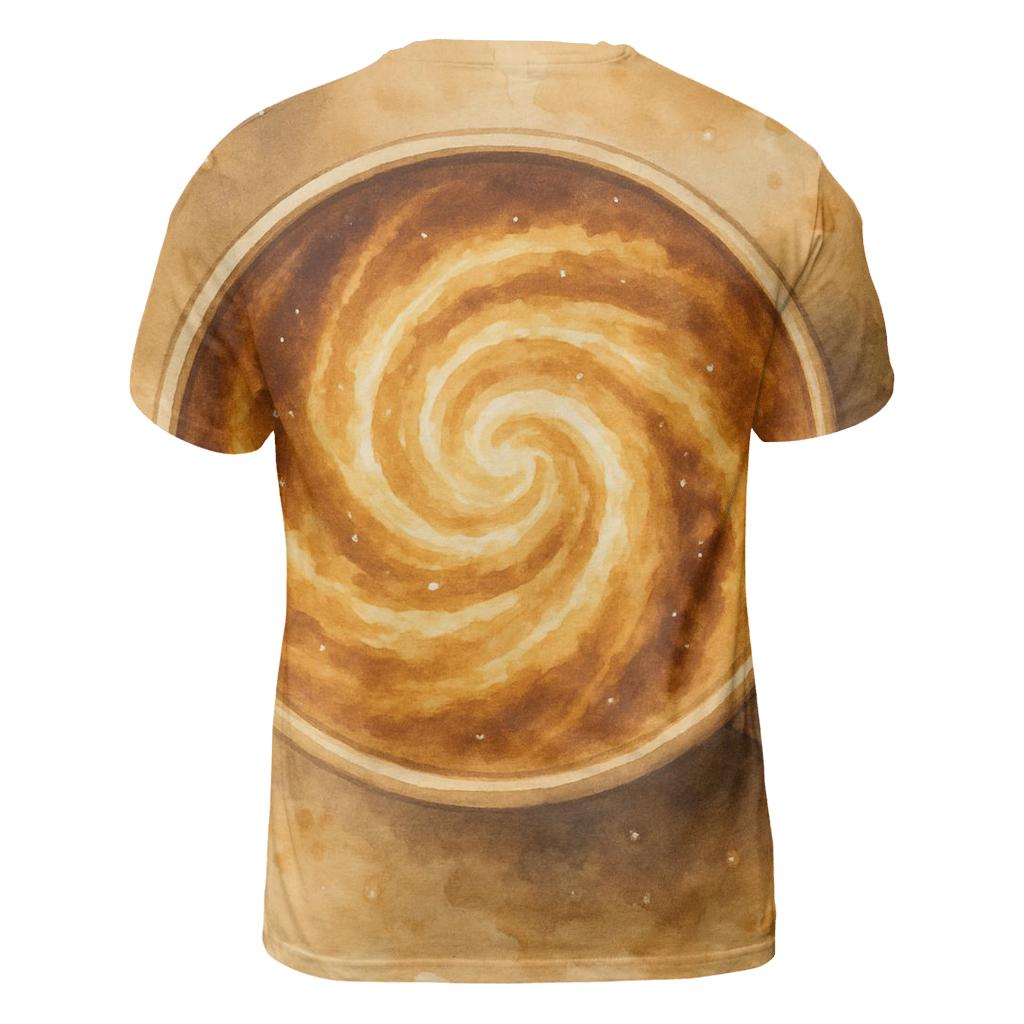 Golden Latte Galaxy personalized full print shirts
