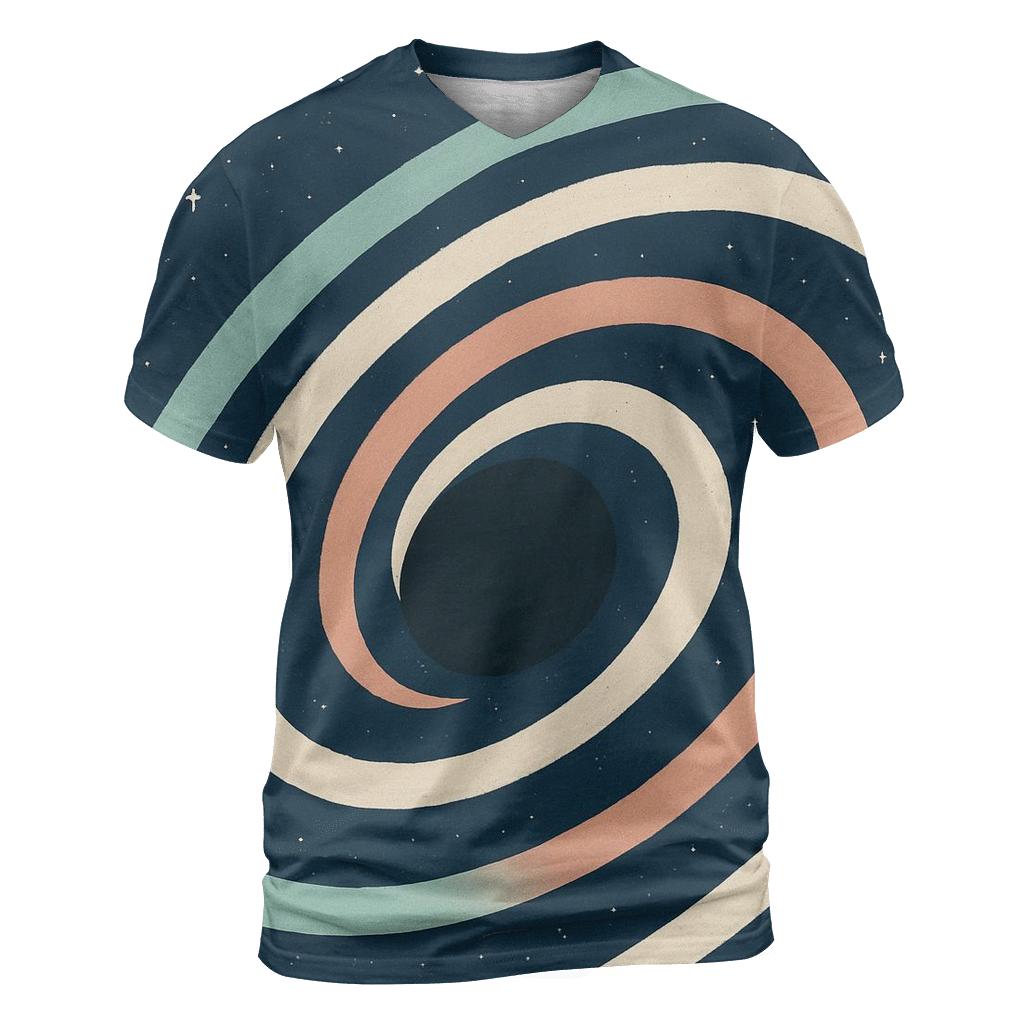 Gravitational Lens Arc Bloom artistic all-over print tops