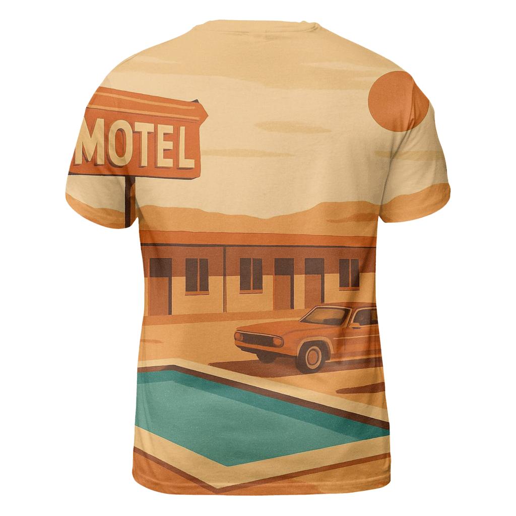 Desert Mirage Road Motel unique graphic print tees
