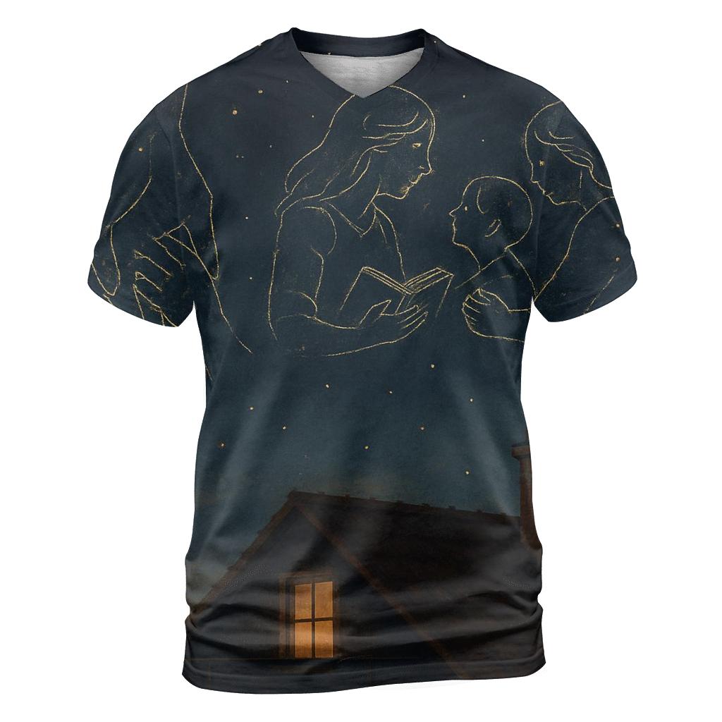 Her Love As A Constellation Map designer pattern shirts