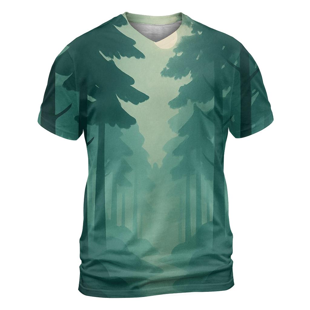 Silent Forest Sanctuary designer pattern shirts