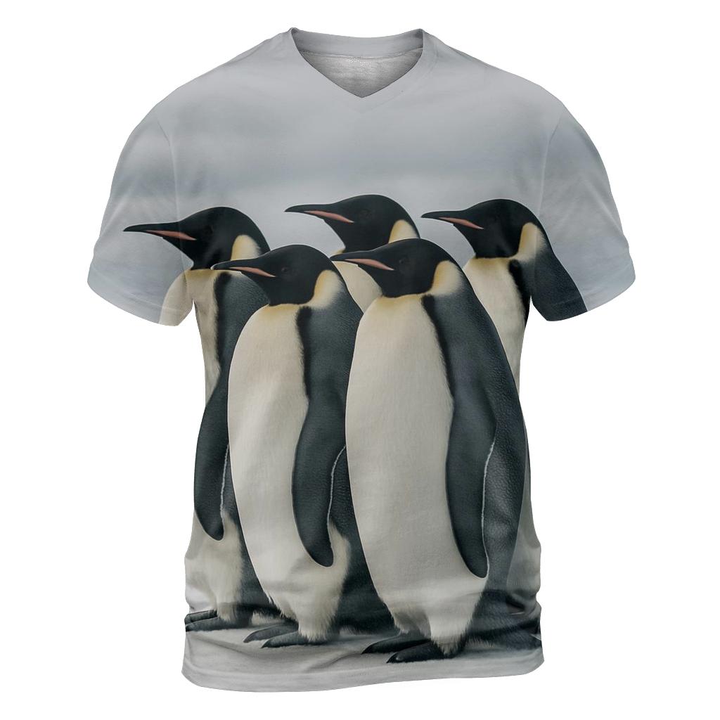 Emperor Penguins On The Ice Shelf unique graphic print tees