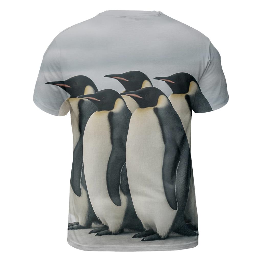Emperor Penguins On The Ice Shelf unique graphic print tees