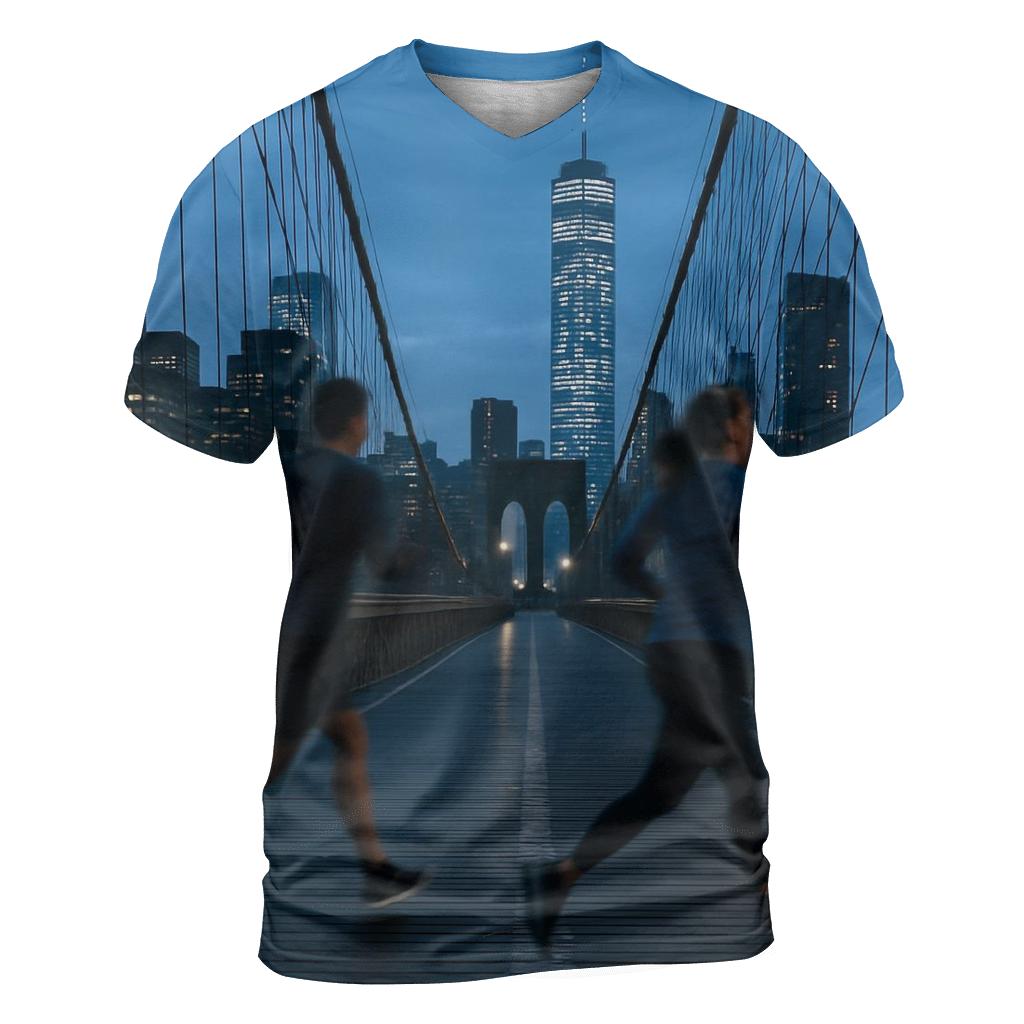 Brooklyn Bridge Joggers At Blue Hour creative print fashion shirts