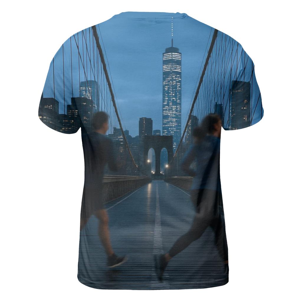 Brooklyn Bridge Joggers At Blue Hour creative print fashion shirts