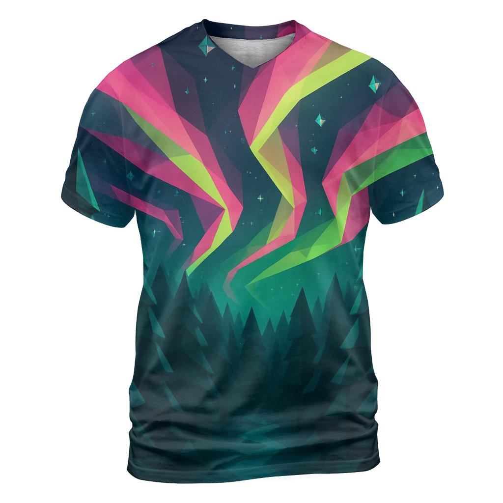 Aurora Geometric Forest designer pattern shirts