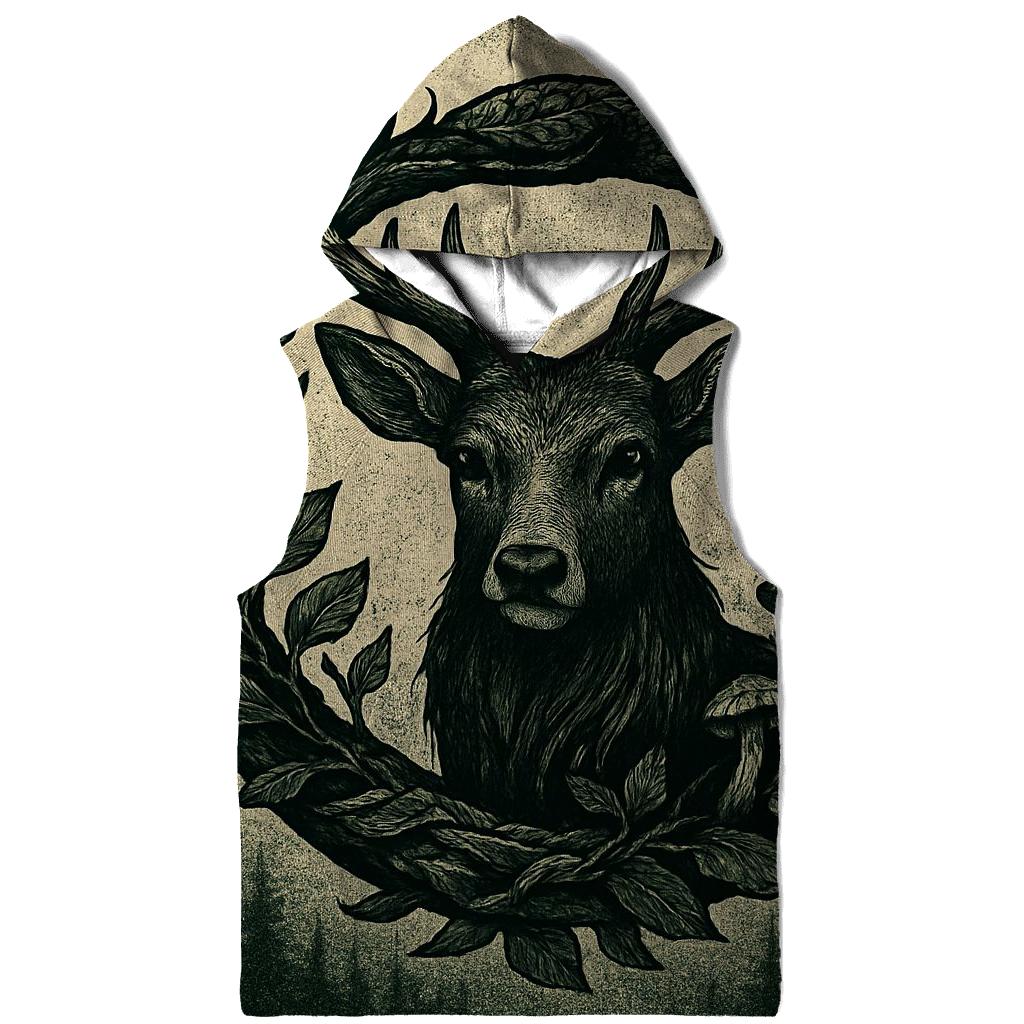 Forest Spirit Ouroboros Stag lightweight hoodies