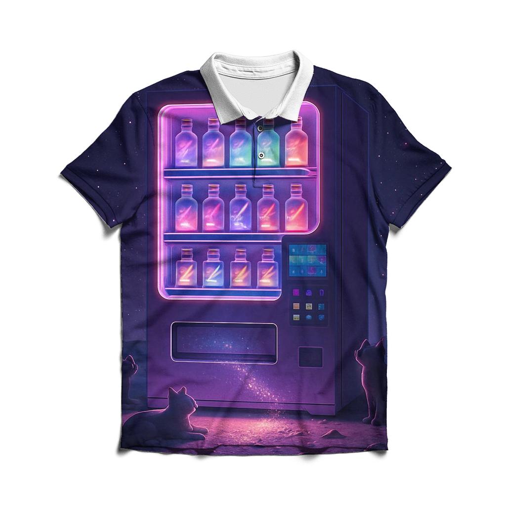 Nebula Vending Machine casual sports polo shirts
