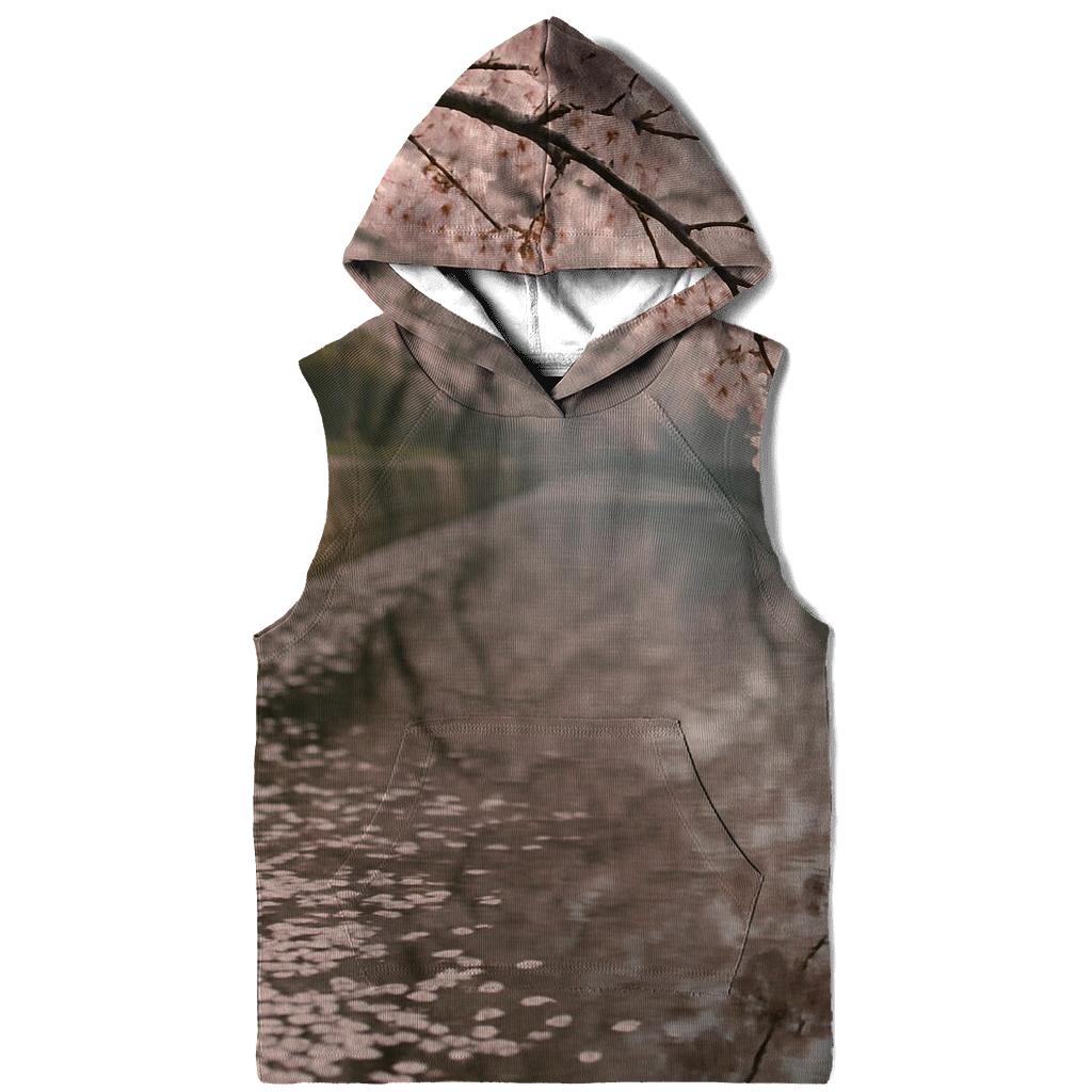 Cherry Blossoms Reflected In Quiet Canal hoodie designs