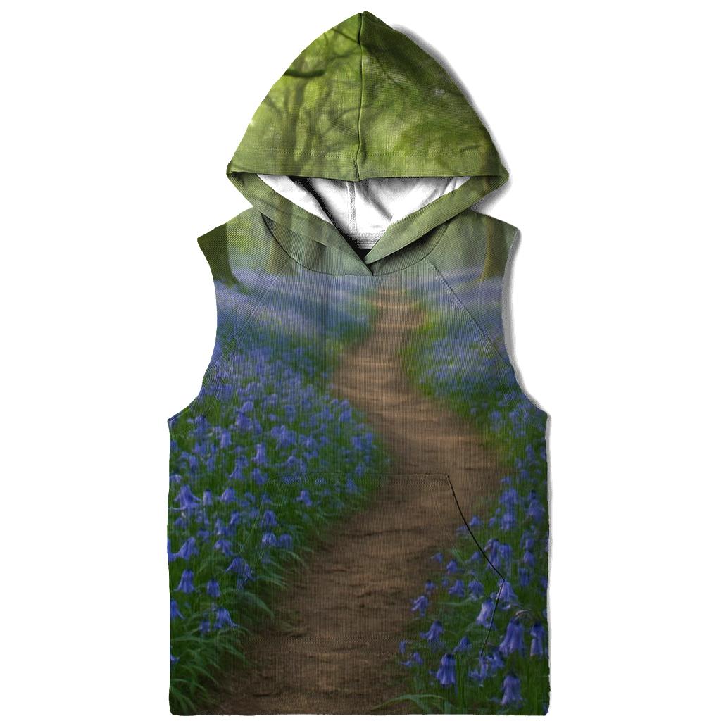 Bluebells On Ancient Woodland Path pullover hoodies