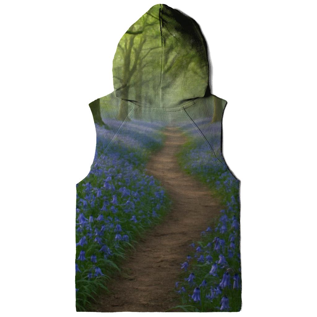 Bluebells On Ancient Woodland Path pullover hoodies