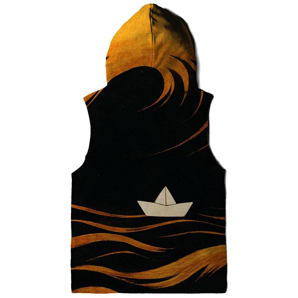 Solar Sailor Paper Boat zip-up hoodies