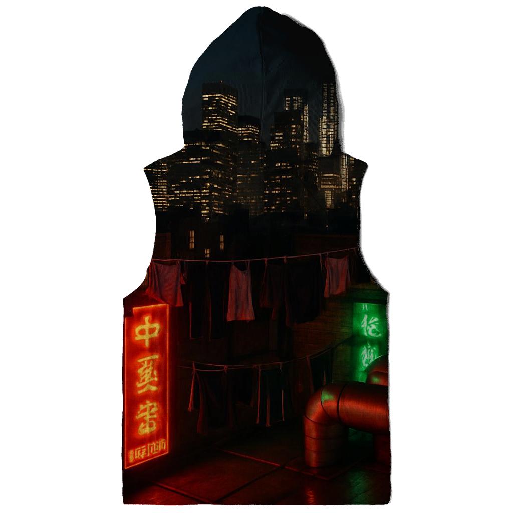Late Night Chinatown Rooftop View hoodie trends