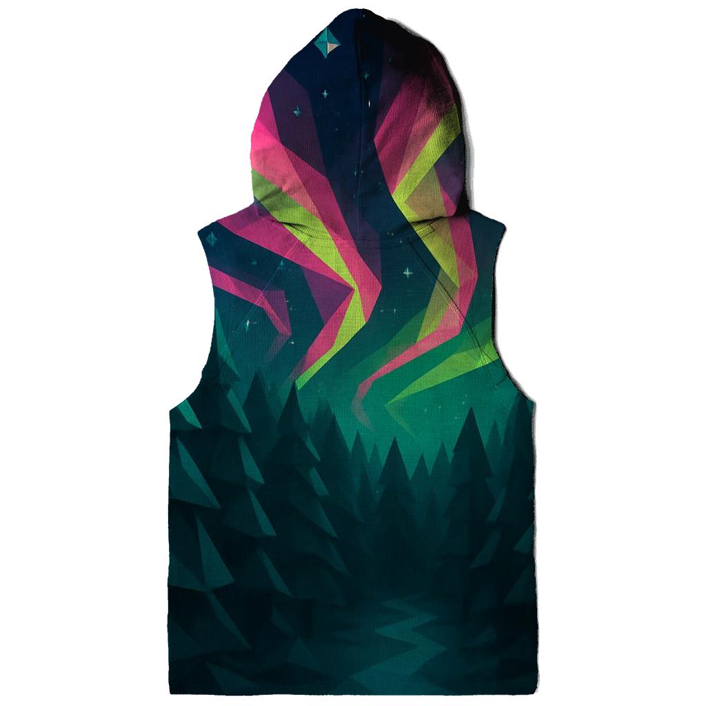 Aurora Geometric Forest graphic hoodies