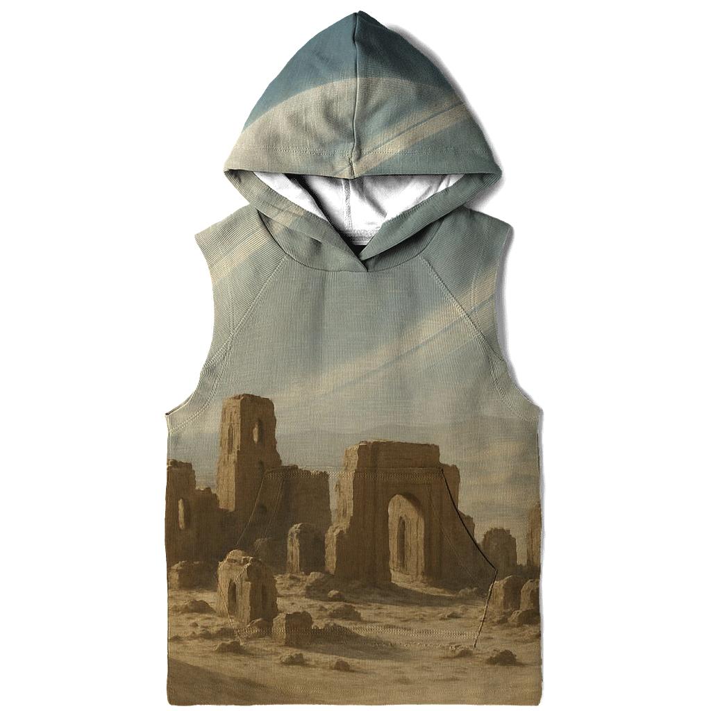 Halo Rings Over Desert Ruins hoodie styles