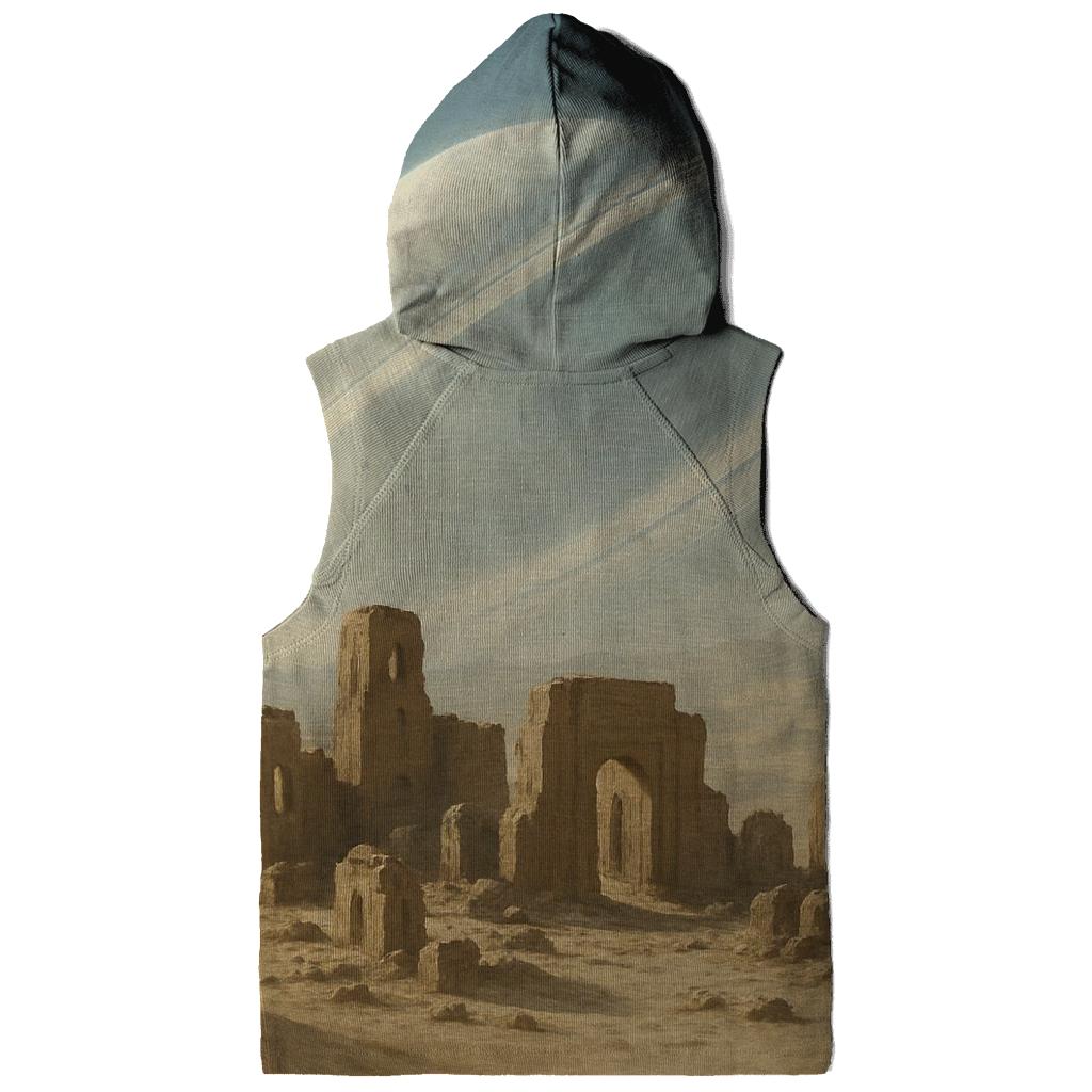 Halo Rings Over Desert Ruins hoodie styles