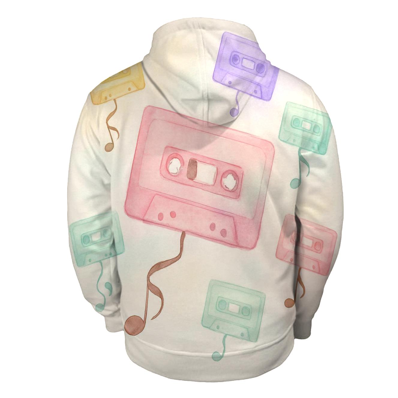 Pastel Cassette Daydream lightweight hoodies