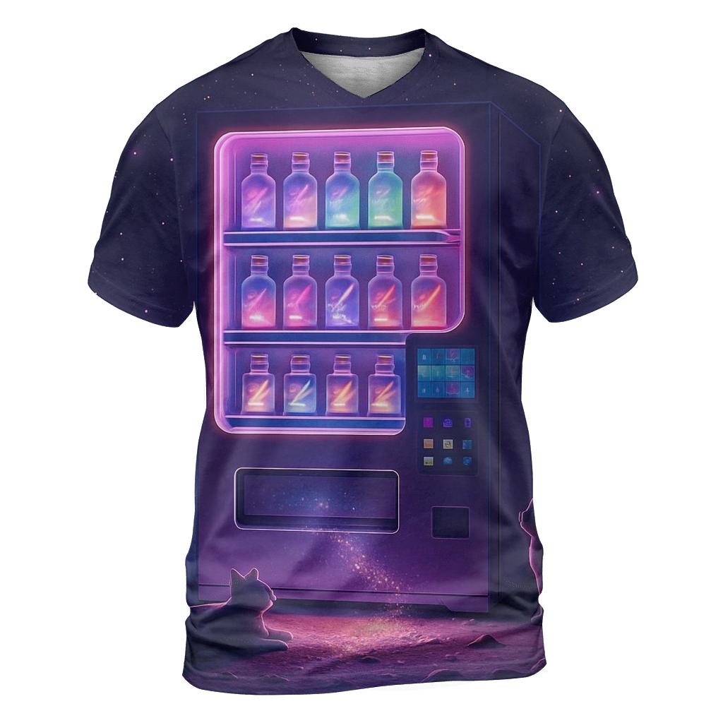 Nebula Vending Machine artistic all-over print tops