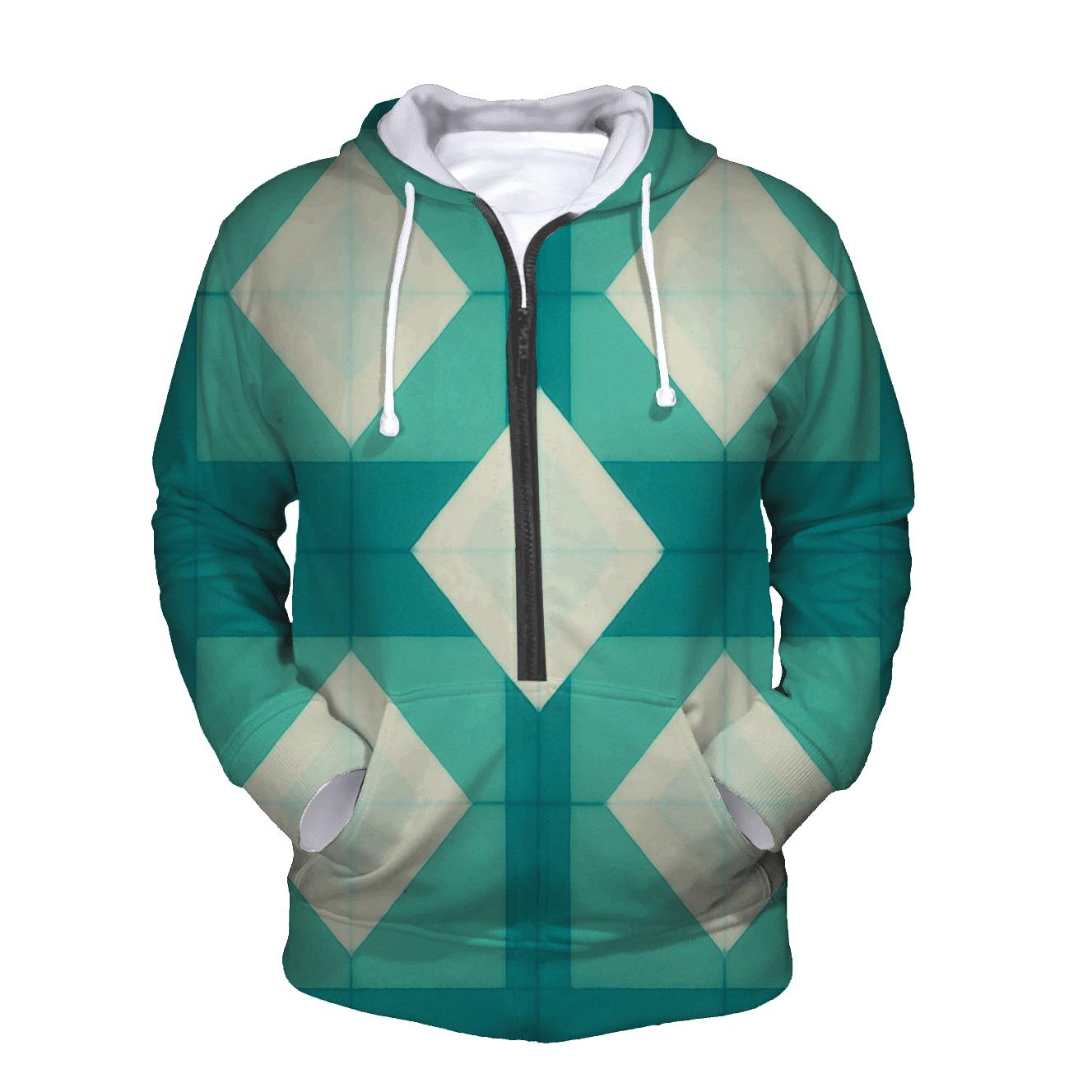 Itajime Sea Glass Window Grid designer hoodies