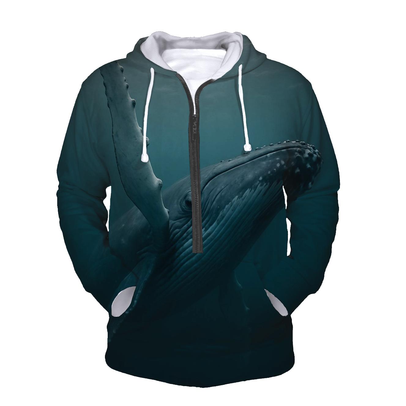 Humpback Whale Under The Swell hoodie styles