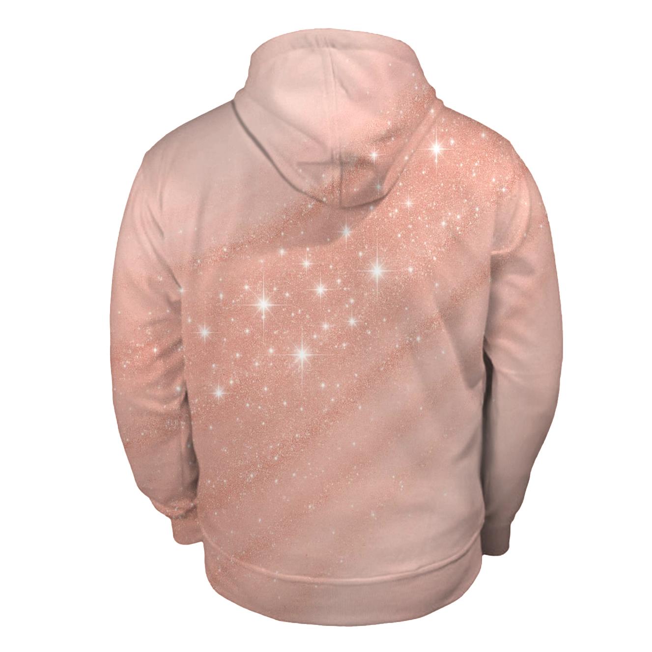 Rose Quartz Glitter Veil premium hoodies