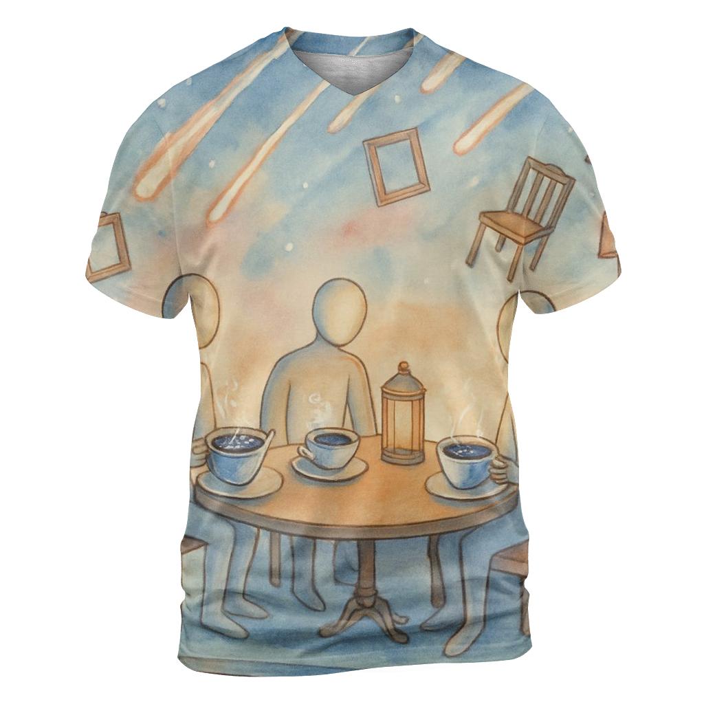 Meteor Shower Tea Party statement graphic shirts