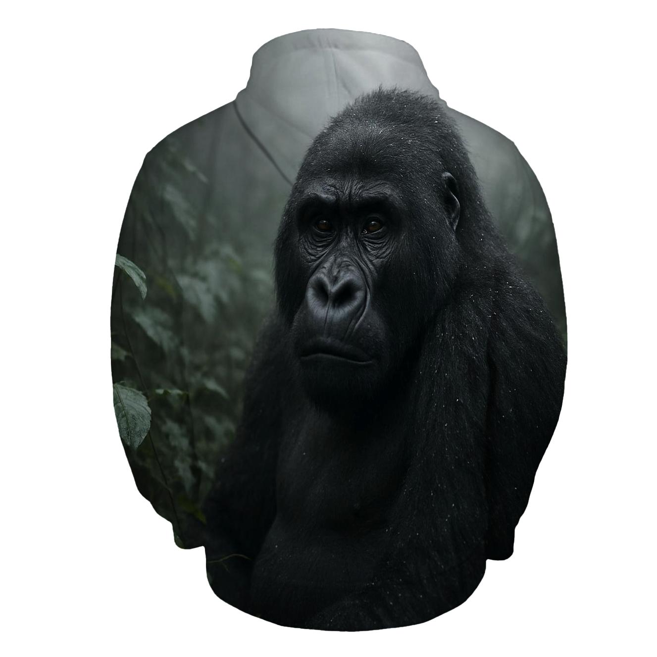 Mountain Gorilla In Misty Canopy custom hoodies