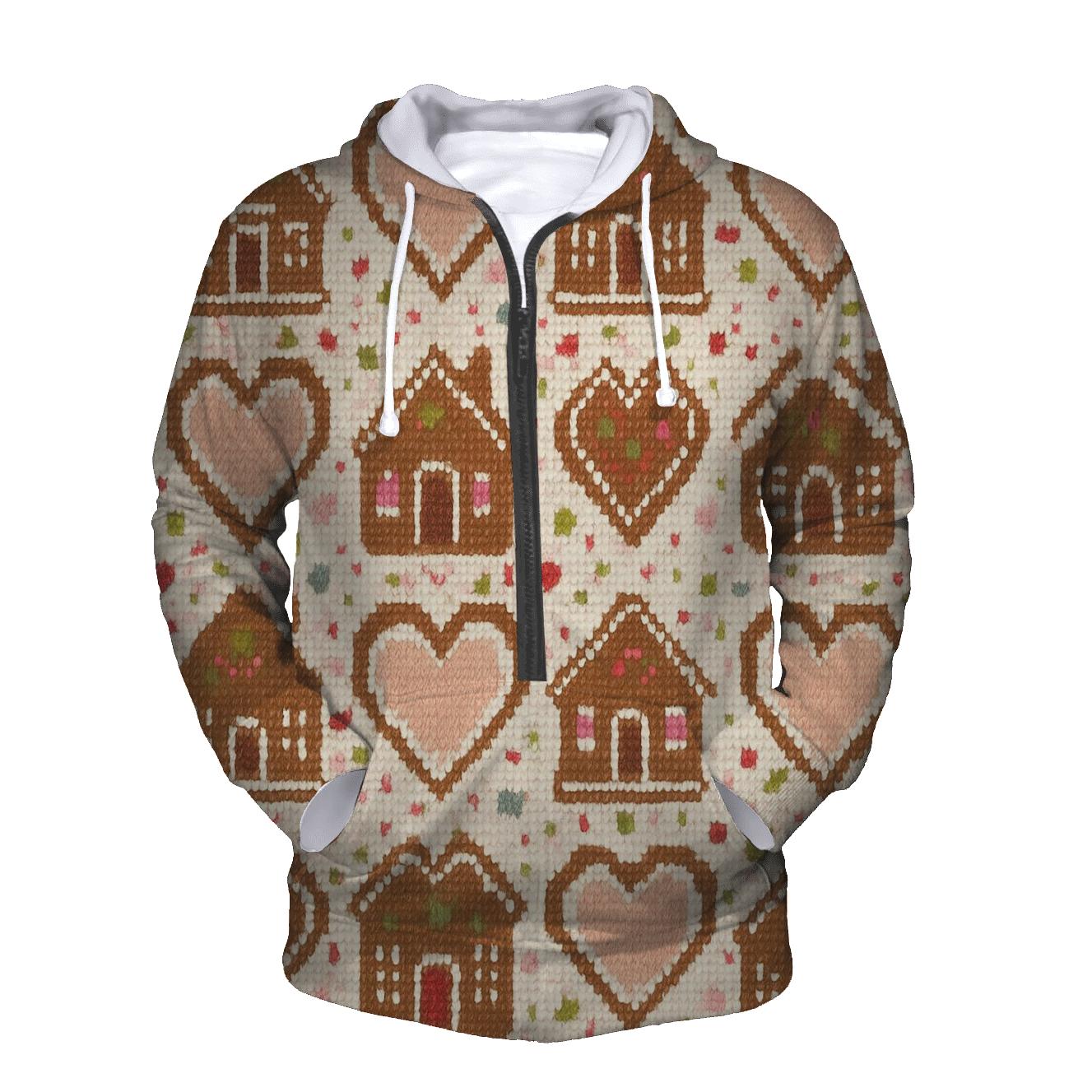 Gingerbread House Checker Sprinkle Design hoodies fashion
