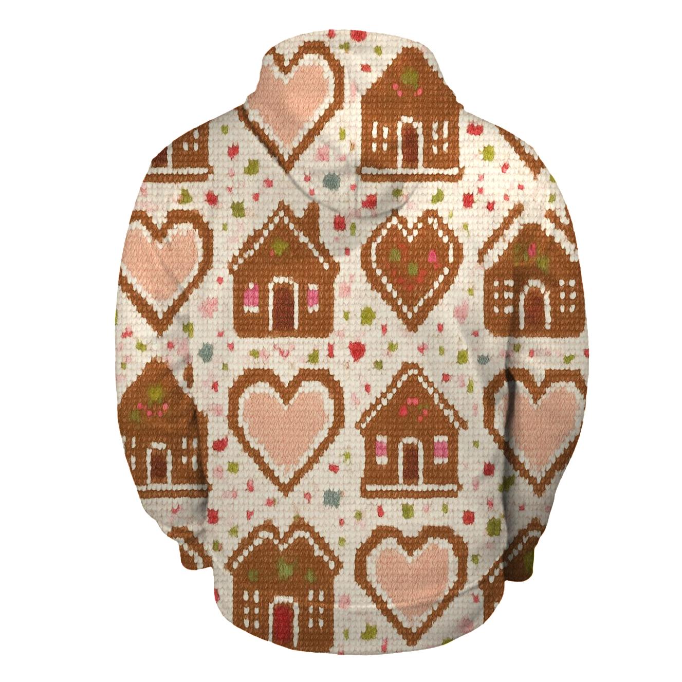 Gingerbread House Checker Sprinkle Design hoodies fashion