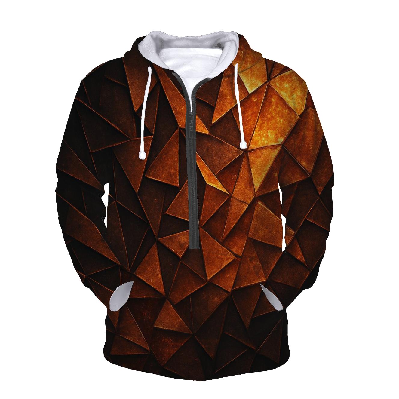 Bronze Ember Facets hoodie trends