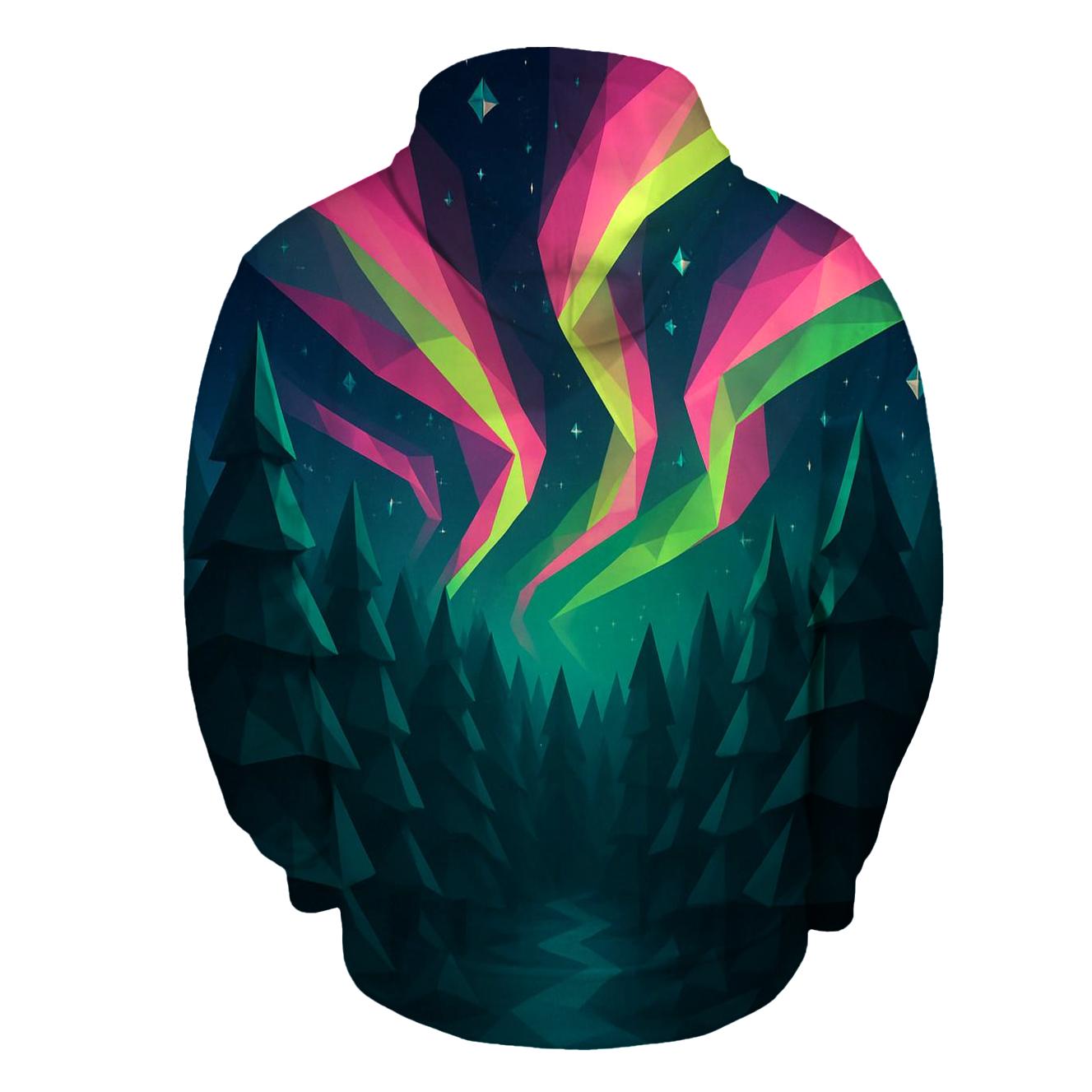 Aurora Geometric Forest heavyweight hoodies