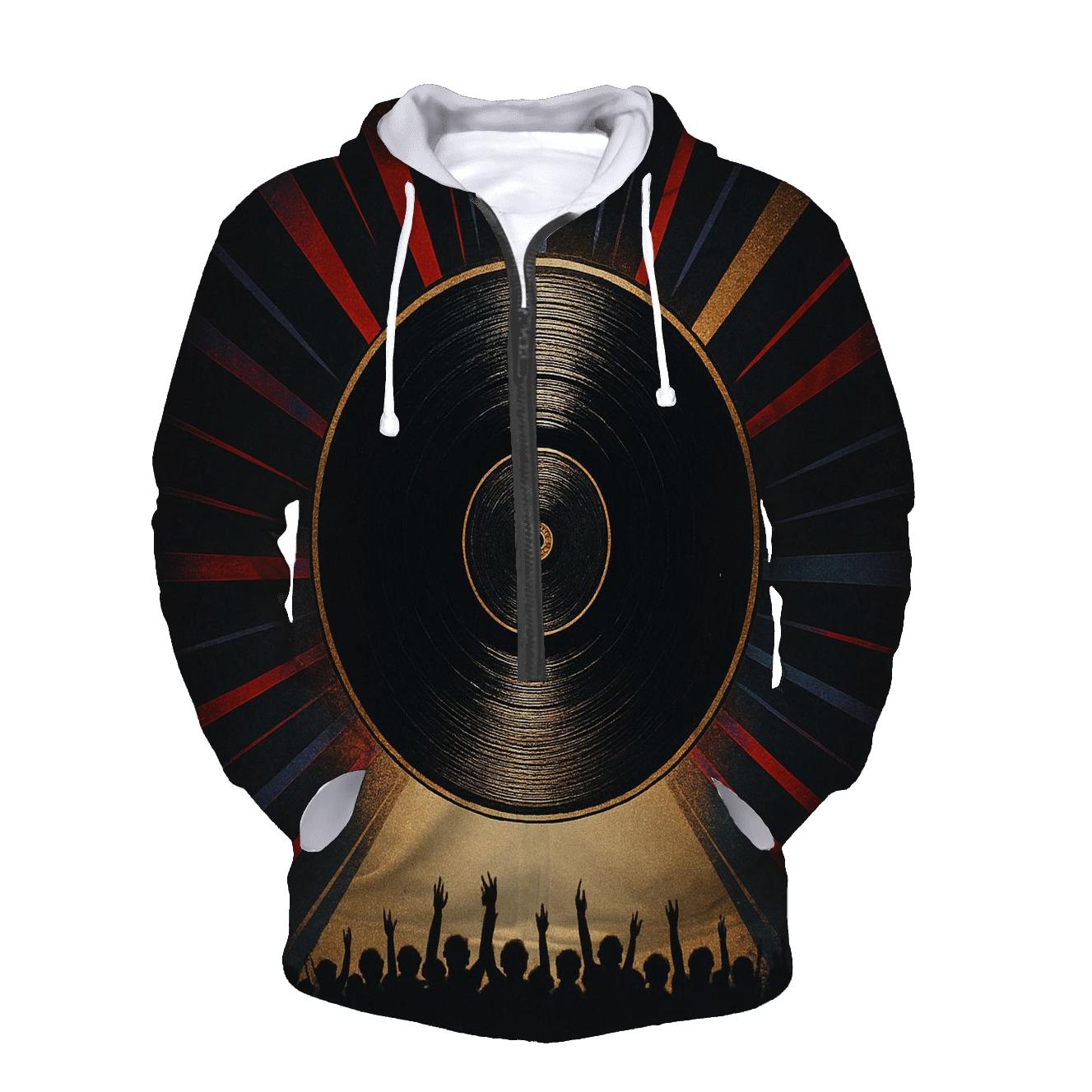 Stage Lights Vinyl Eclipse zip-up hoodies