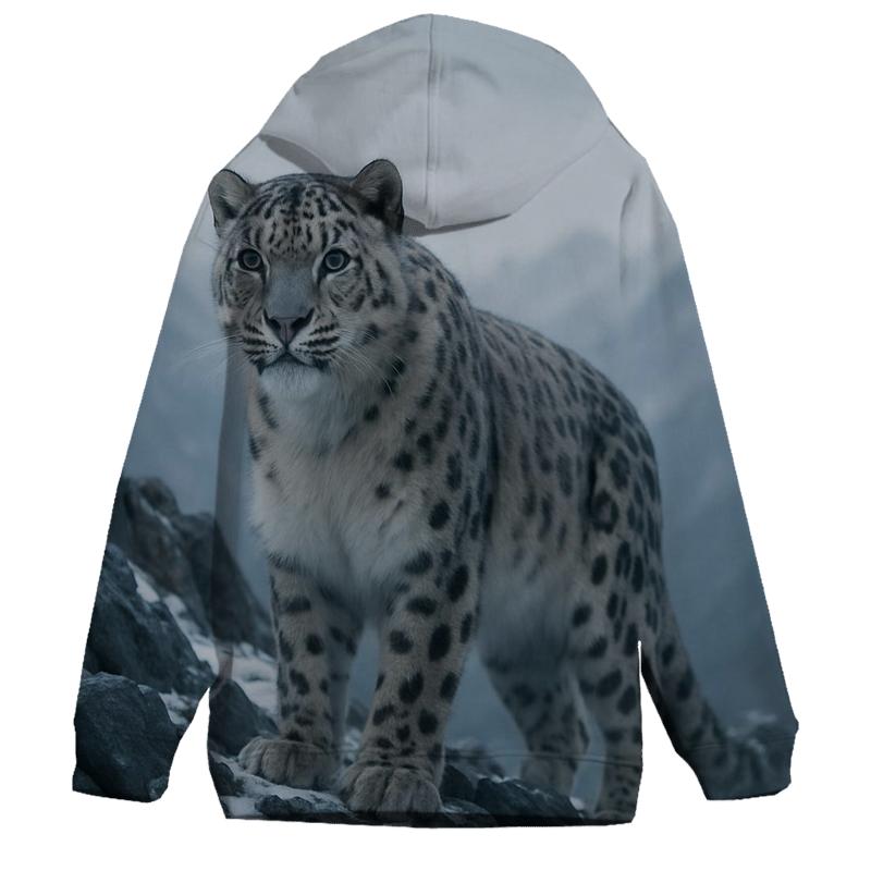 Snow Leopard On The Ridge pullover hoodies