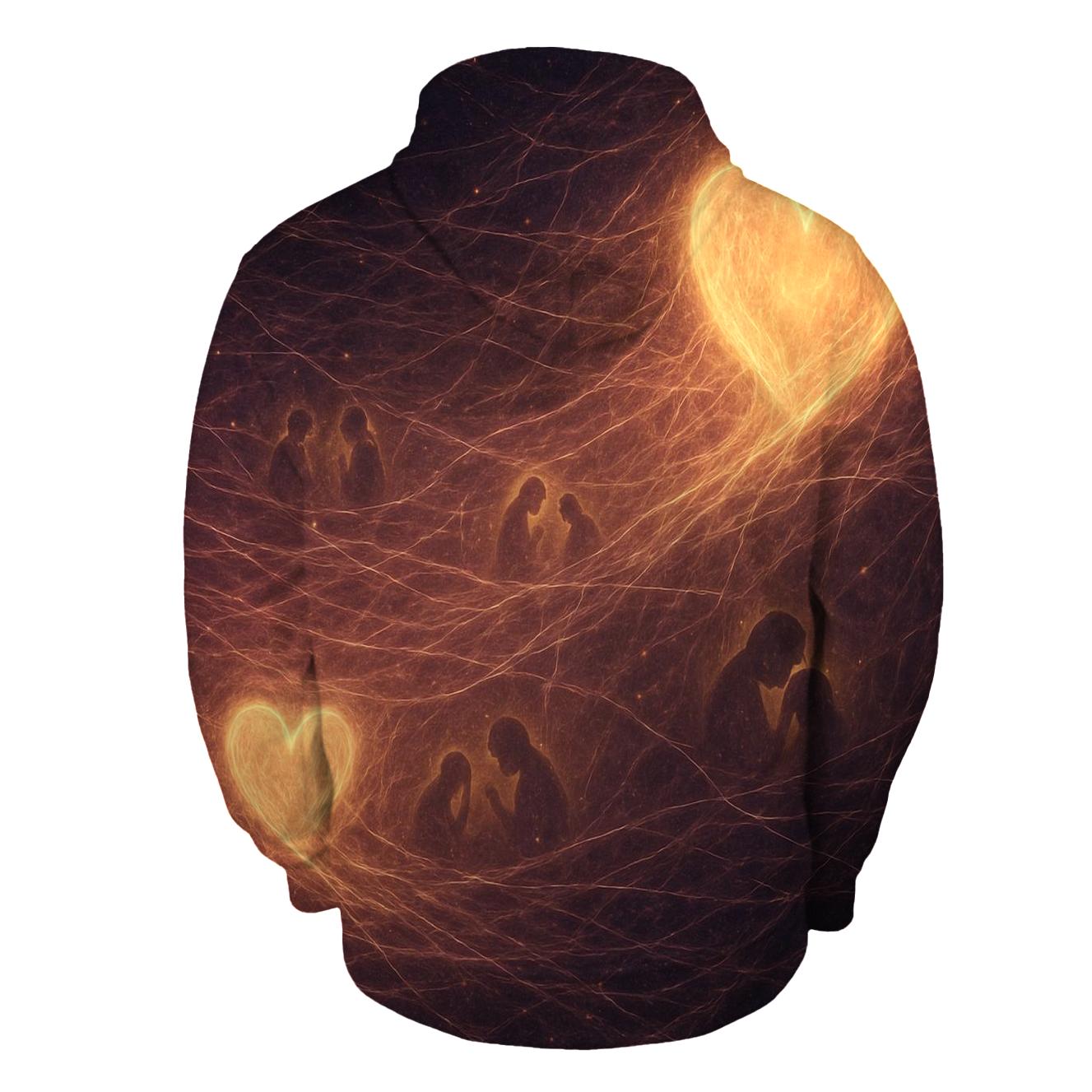 Cosmic Threads Between Her Heart And Mine custom hoodies