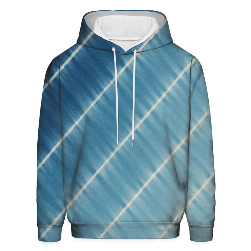 Indigo Arashi Rainfall Diagonals designer hoodies